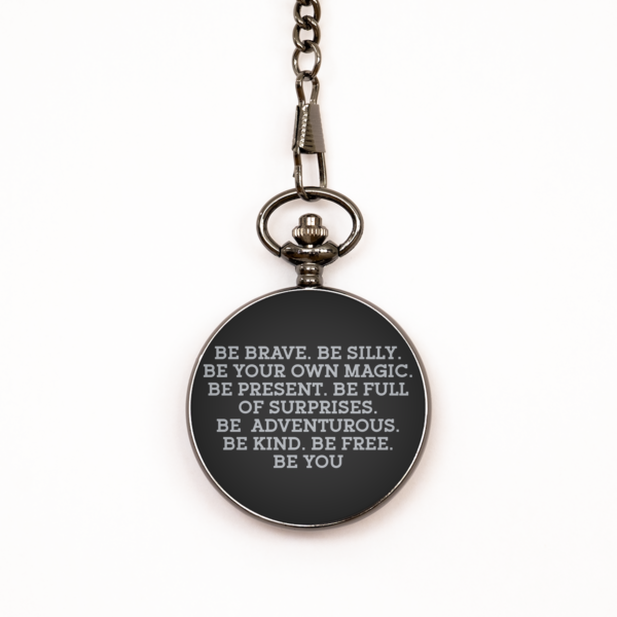 To My Son Black Pocket Watch, Be Your Own Magic, Valentines  Gifts For Son From Mother, Birthday Gifts For Men