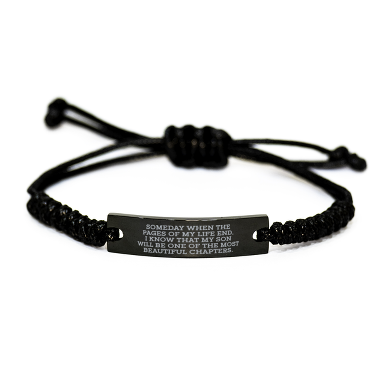 To My Son Rope Bracelet, Most Beautiful Chapters, Valentines  Gifts For Son From Father, Birthday Gifts For Men