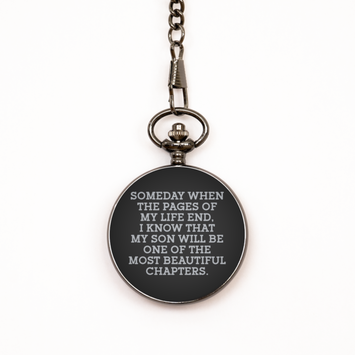 To My Son Black Pocket Watch, Most Beautiful Chapters, Valentines  Gifts For Son From Father, Birthday Gifts For Men