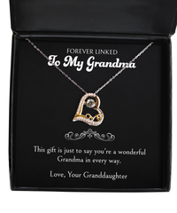 Load image into Gallery viewer, To My Grandma Gifts, You&#39;re A Wonderful Grandma, Love Dancing Necklace For Women, Birthday Mothers Day Present From Granddaughter
