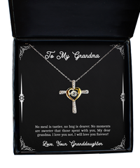 Load image into Gallery viewer, To My Grandma Gifts, My Dear Grandma, Cross Dancing Necklace For Women, Birthday Mothers Day Present From Granddaughter
