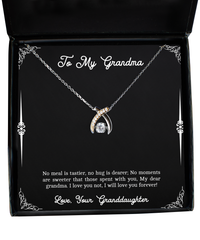 Load image into Gallery viewer, To My Grandma Gifts, My Dear Grandma, Wishbone Dancing Neckace For Women, Birthday Mothers Day Present From Granddaughter
