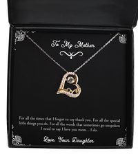 Load image into Gallery viewer, To My Mother Gifts, For All The Special Little Things, Love Dancing Necklace For Women, Birthday Mothers Day Present From Daughter
