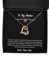 Load image into Gallery viewer, To My Mother Gifts, I Was Not A Perfect Child, Love Dancing Necklace For Women, Birthday Mothers Day Present From Son
