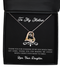 Load image into Gallery viewer, To My Mother Gifts, Thank You For Standing By My Side, Love Dancing Necklace For Women, Birthday Mothers Day Present From Daughter
