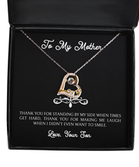 Load image into Gallery viewer, To My Mother Gifts, Thank You For Standing By My Side, Love Dancing Necklace For Women, Birthday Mothers Day Present From Son
