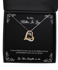 Load image into Gallery viewer, To My Mother-In-Law Gifts, I Am So Blessed To Have You, Love Dancing Necklace For Women, Birthday Mothers Day Present From Daughter-In-Law
