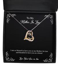 Load image into Gallery viewer, To My Mother-In-Law Gifts, I Am So Blessed To Have You, Love Dancing Necklace For Women, Birthday Mothers Day Present From Son-In-Law
