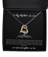 Load image into Gallery viewer, To My Mother-In-Law Gifts, Thank You For Trusting Me, Love Dancing Necklace For Women, Birthday Mothers Day Present From Daughter-In-Law
