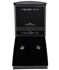 Load image into Gallery viewer, To My Mother-In-Law Gifts, Thank You For Trusting Me, Opal Turtle Earrings For Women, Birthday Mothers Day Present From Daughter-In-Law
