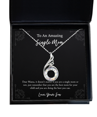 Load image into Gallery viewer, To My Single Mom Gifts, You Are Best Mom, Rising Phoenix Necklace For Women, Birthday Mothers Day Present From Son
