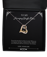 Load image into Gallery viewer, To My Single Mom Gifts, I Appreciate You So Much Mom, Love Dancing Necklace For Women, Birthday Mothers Day Present From Son
