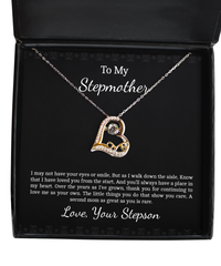 Load image into Gallery viewer, To My Stepmother Gifts, Love You From The Start, Love Dancing Necklace For Women, Birthday Mothers Day Present From Stepson
