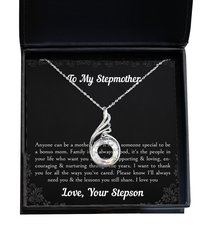 Load image into Gallery viewer, To My Stepmother Gifts, Anyone Can Be A Mother, Rising Phoenix Necklace For Women, Birthday Mothers Day Present From Stepson
