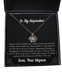 Load image into Gallery viewer, To My Stepmother Gifts, Anyone Can Be A Mother, Crown Pendant Necklace For Women, Birthday Mothers Day Present From Stepson
