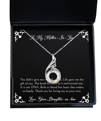 Load image into Gallery viewer, To My Mother-In-Law Gifts, Thank You For Loving Me, Rising Phoenix Necklace For Women, Birthday Mothers Day Present From Daughter-In-Law
