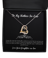Load image into Gallery viewer, To My Mother-In-Law Gifts, I Will Forever Be Grateful, Love Dancing Necklace For Women, Birthday Mothers Day Present From Daughter-In-Law

