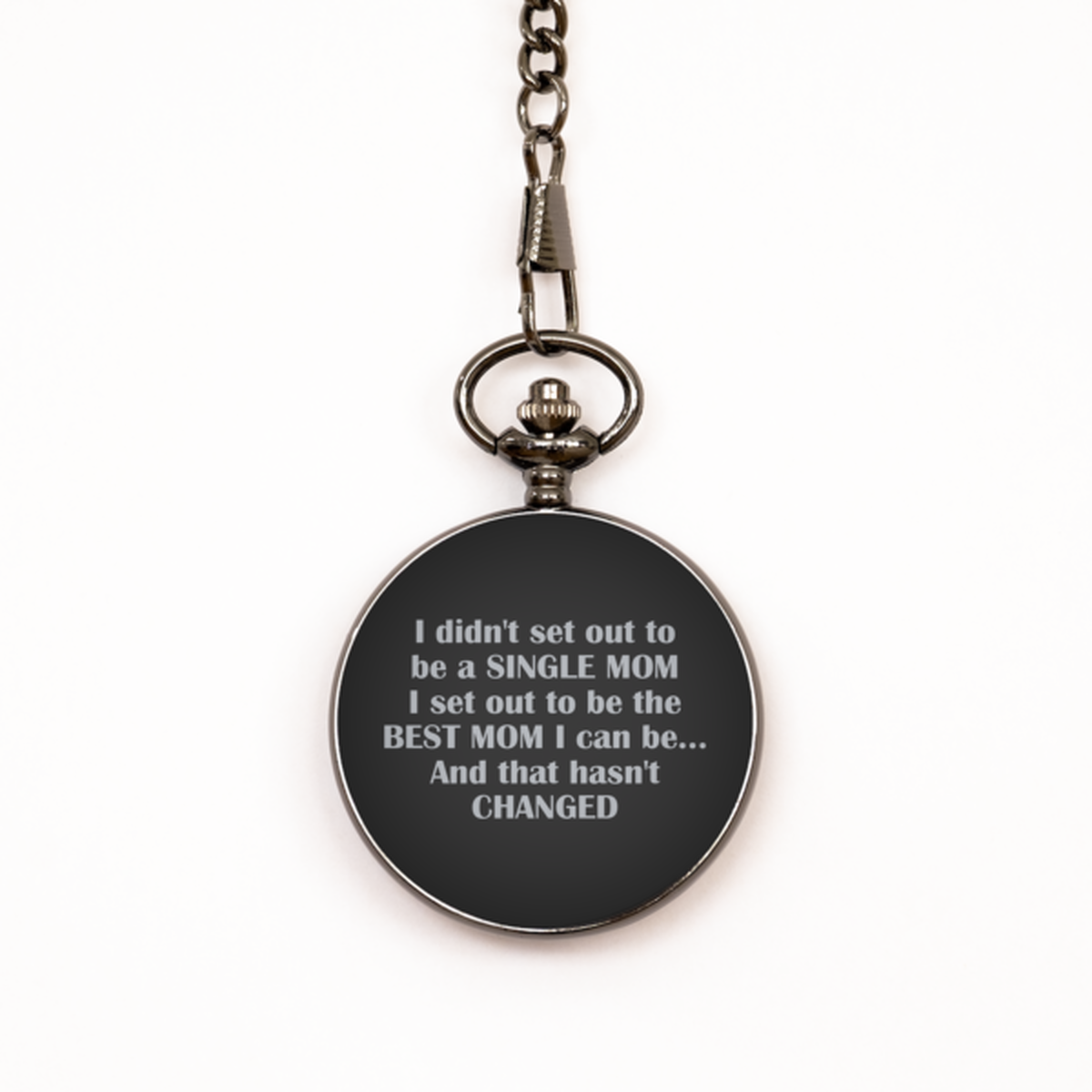 To My Single Mom Black Pocket Watch, To Be The Best Mom, Mothers Day Gifts For Single Mom From Friends, Birthday Gifts For Women