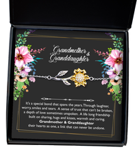 Load image into Gallery viewer, To My Granddaughter Sunflower Bracelet
