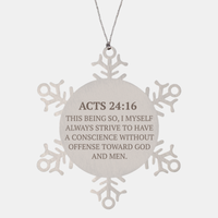 Load image into Gallery viewer, Christian Ornaments For Christmas Tree, This Being So, I Myself Always Strive To Have, Religious Christmas Decorations, Scripture Ornaments Gifts, Bible Verse Ornament
