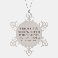 Load image into Gallery viewer, Christian Ornaments For Christmas Tree, This Is My Comfort In My Affliction, Religious Christmas Decorations, Scripture Ornaments Gifts, Bible Verse Ornament
