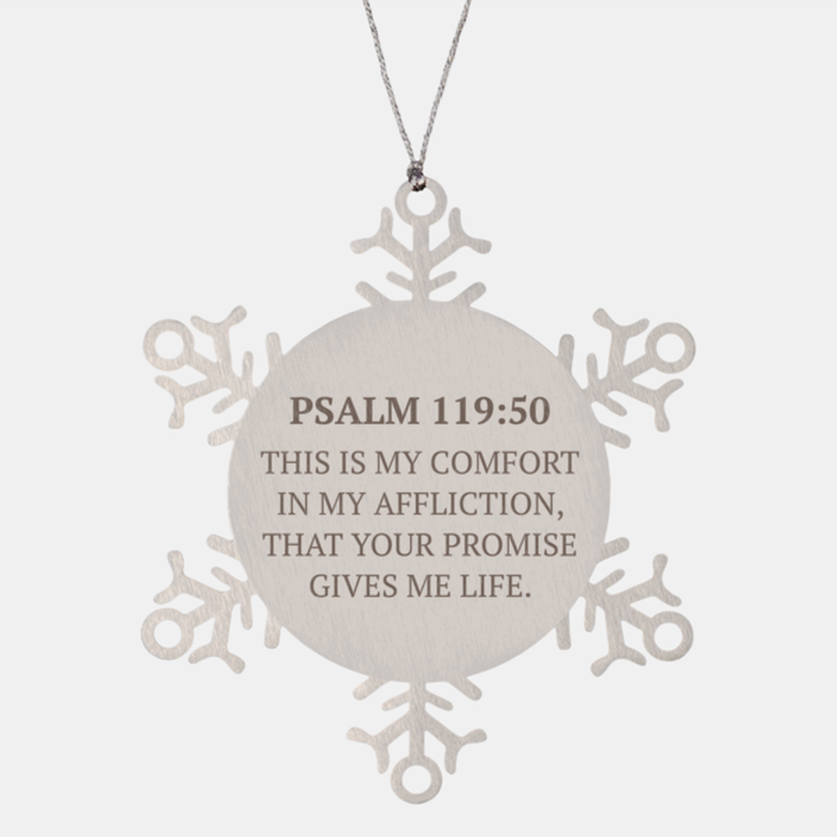 Christian Ornaments For Christmas Tree, This Is My Comfort In My Affliction, Religious Christmas Decorations, Scripture Ornaments Gifts, Bible Verse Ornament