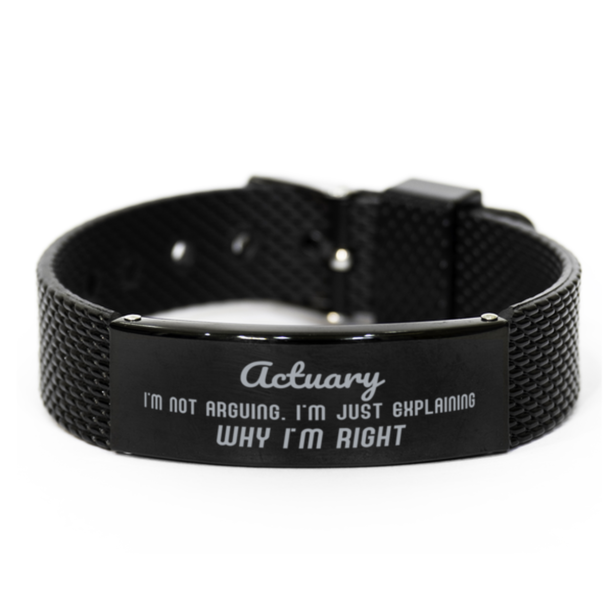 Actuary Black Shark Bracelet - I'm Not Arguing | Graduation Gift
