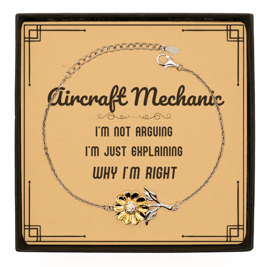 Aircraft Mechanic Bracelet - I'm Not Arguing, I'm Just Explaining | Graduation Gift