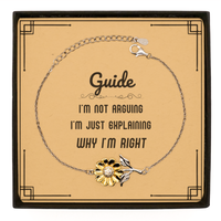 Load image into Gallery viewer, Guide Sunflower Bracelet - I&#39;m Not Arguing, Just Explaining | Graduation Gift
