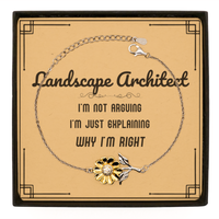 Load image into Gallery viewer, Landscape Architect Sunflower Bracelet - I&#39;m Just Explaining | Graduation Gift
