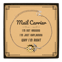 Load image into Gallery viewer, Mail Carrier Sunflower Bracelet - I&#39;m Just Explaining Why I&#39;m RIGHT | Perfect Gift
