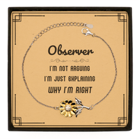 Load image into Gallery viewer, Observer Sunflower Bracelet - I&#39;m Not Arguing, I&#39;m Just Explaining | Graduation Gift
