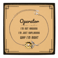 Load image into Gallery viewer, Operator Sunflower Bracelet - I&#39;m Just Explaining Why I&#39;m RIGHT | Graduation Gift
