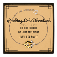 Load image into Gallery viewer, Parking Lot Attendant Sunflower Bracelet - I&#39;m Just Explaining Why I&#39;m RIGHT | Graduation Gift
