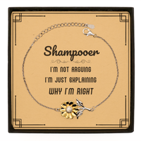 Load image into Gallery viewer, Shampooer Sunflower Bracelet - I&#39;m Not Arguing, I&#39;m Just Explaining | Graduation Gift
