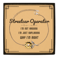 Load image into Gallery viewer, Streetcar Operator Sunflower Bracelet - I&#39;m Not Arguing, I&#39;m Just Explaining | Graduation Gift

