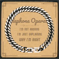 Load image into Gallery viewer, Telephone Operator Cuban Link Chain Bracelet - I'm Not Arguing | Graduation, Birthday, Christmas Gift
