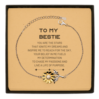 Load image into Gallery viewer, Bestie Sunflower Bracelet - You are the stars that ignite my dreams | Birthday Gift
