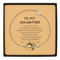 Load image into Gallery viewer, Daughter Sunflower Bracelet - You Are the Stars | Birthday Gift
