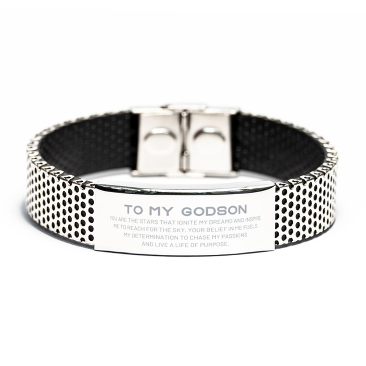 Godson Stainless Steel Bracelet - You are the stars that ignite my dreams | Birthday Gift