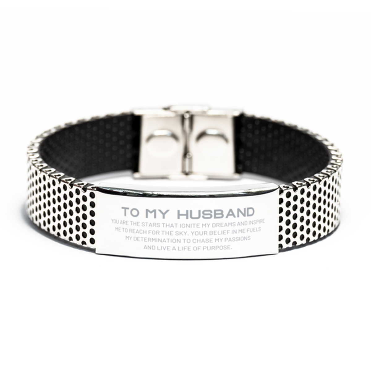 Husband Stainless Steel Bracelet - You are the stars that ignite my dreams | Birthday Gift