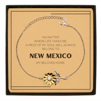 Load image into Gallery viewer, New Mexico Sunflower Bracelet - My Soul Will Always Belong to New Mexico | Thoughtful Gift
