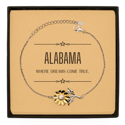 Alabama Sunflower Bracelet - Where Dreams Come True | Meaningful Gift