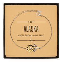 Load image into Gallery viewer, Alaska Sunflower Bracelet - Where Dreams Come True | Birthday Gift
