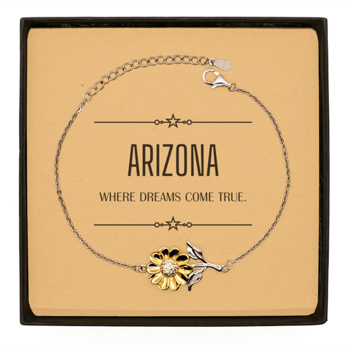 Arizona Friends Sunflower Bracelet - Where Dreams Come True | Meaningful Birthday Gift