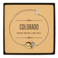 Load image into Gallery viewer, Colorado Sunflower Bracelet - Where Dreams Come True | Meaningful Gift
