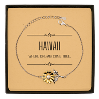 Load image into Gallery viewer, Hawaii Sunflower Bracelet - Where Dreams Come True | Meaningful Gift
