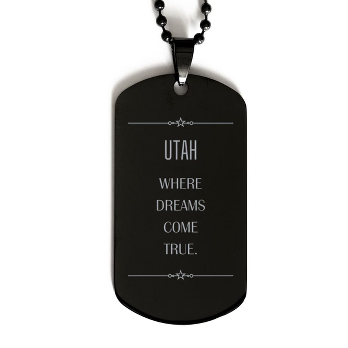 Utah Inspirational Necklace - 'Utah Where Dreams Come True' | Birthday Gift