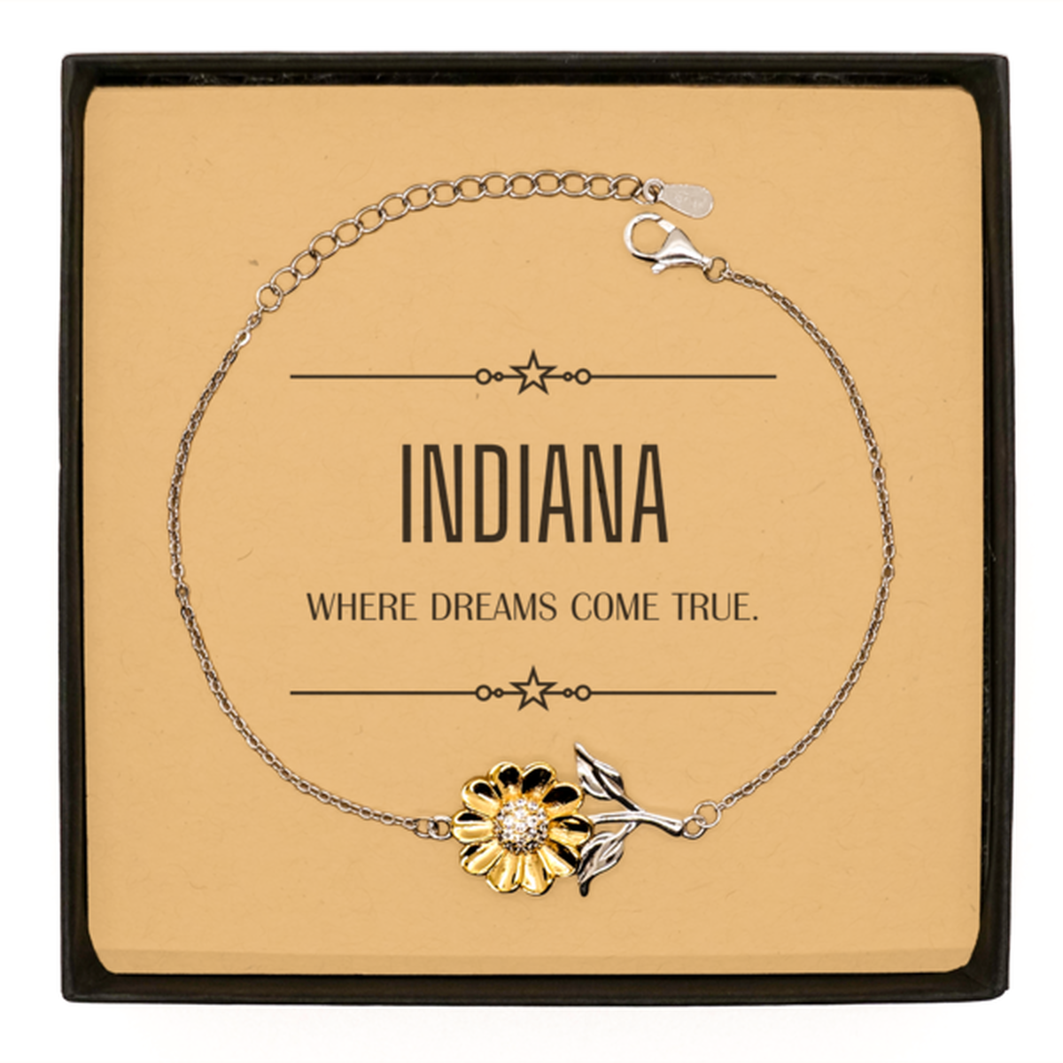 Indiana Sunflower Bracelet - Where Dreams Come True | Meaningful Gift
