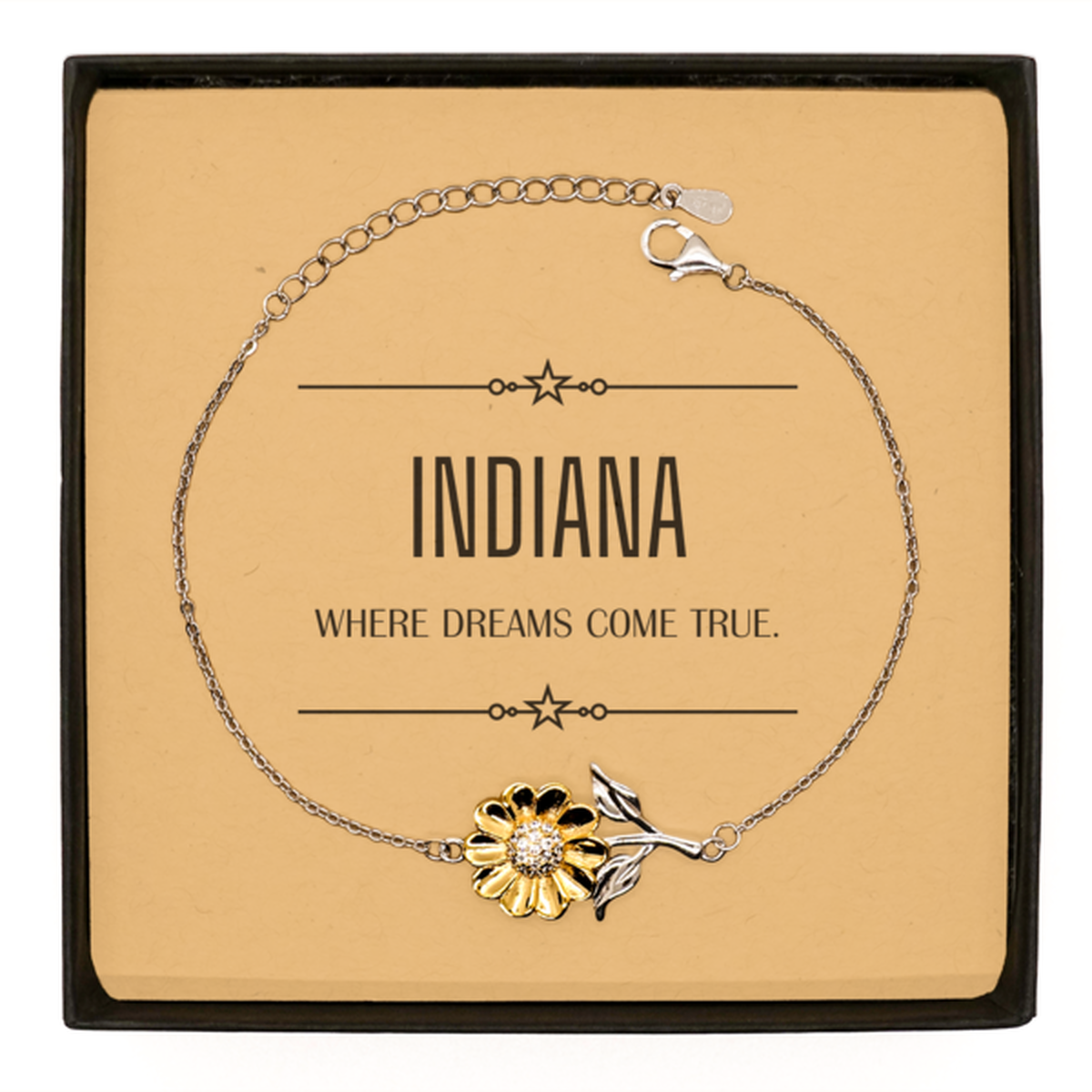 Indiana Sunflower Bracelet - Where Dreams Come True | Meaningful Gift